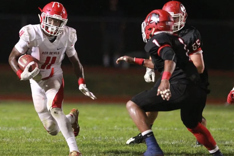 Rancocas Valley running back Iverson Clement, a Florida recruit, leads the Red Devils this Friday at Camden.