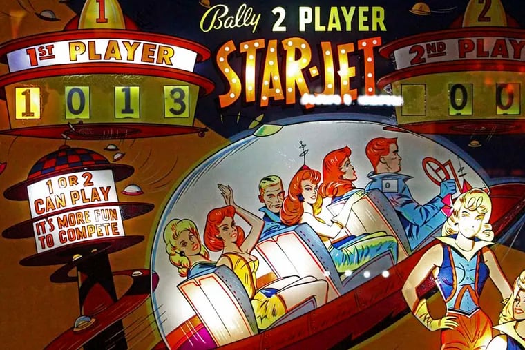 Space travel is a common theme at the Pinball Hall of Fame in Las Vegas.