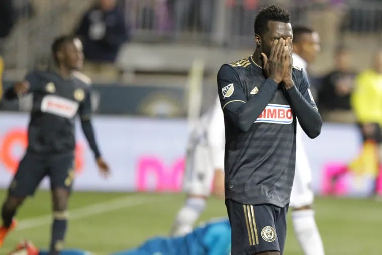 C.J. Sapong hasn't scored for the Philadelphia Union since April 28, and has just two goals in 17 games this year.