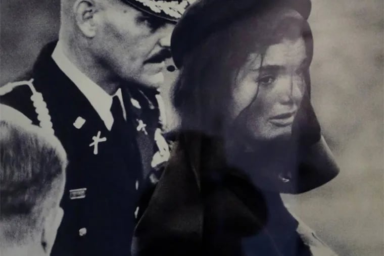 TV gave us indelible images of a nation that grieved the death of JFK. Here, Jacqueline Bouvier Kennedy during her husband's funeral. (AP Photo / Stephan Savoia)