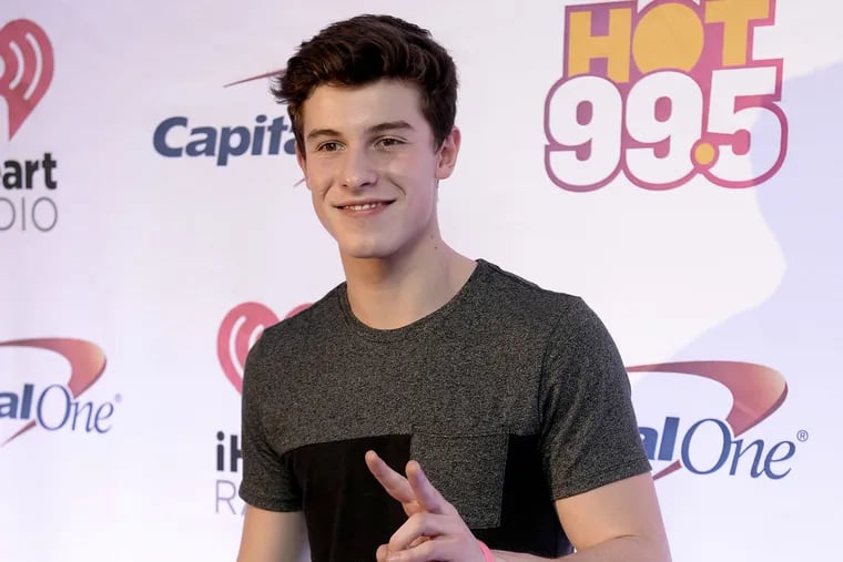 Shawn Mendes attends the Jingle Ball 2015 red carpet on Monday, Dec. 14, 2015, in Washington, D.C.