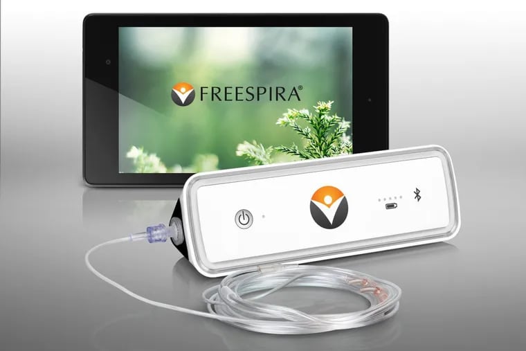 Freespira is used to treat panic disorder by teaching patients to breathe more slowly and evenly.