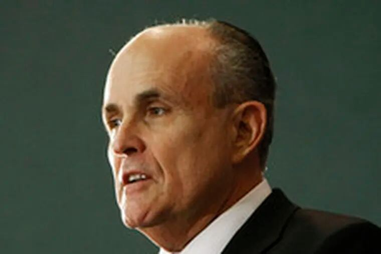 Rudy Giuliani , who has losthis lead to McCain in some states, is talking up tax plans amid a volatile economy.