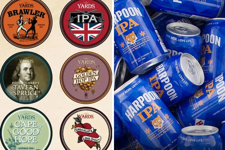Harpoon Brewery of Boston and Yards Brewing of Philadelphia have a Super Bowl wager.