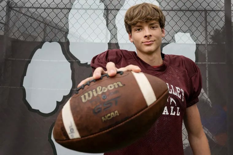 Garnet Valley senior wide receivers Dante DeVuono often finds himself filling the role of a blocker in the Jaguars' ground-and-pound offense, but he's happy to help the team.