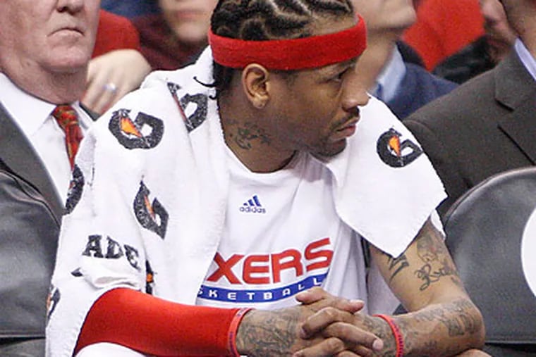 Allen Iverson has been away from the 76ers since Feburary 20. (Ron Cortes/Staff file photo)