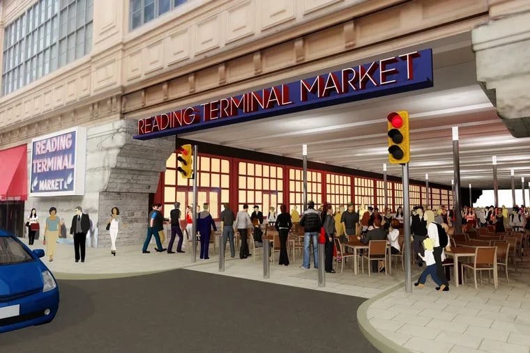 The 1100 block of Filbert Street, which is adjacent to Philadelphia's Reading Terminal Market, will soon be transformed into a part-time pedestrian plaza.