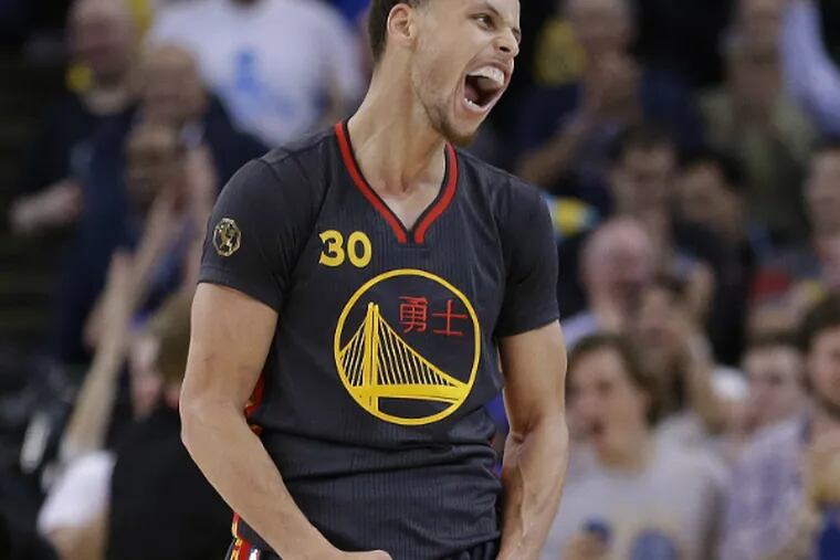 Steph Curry is part of the new guard, going up against old-guard star LeBron James. (Associated Press)