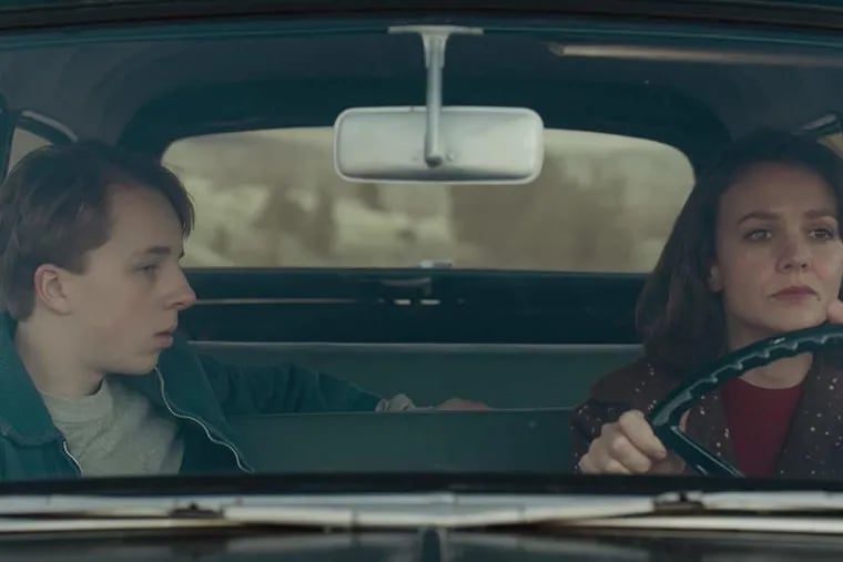 Carey Mulligan and Ed Oxenbould in 'Wildlife'.