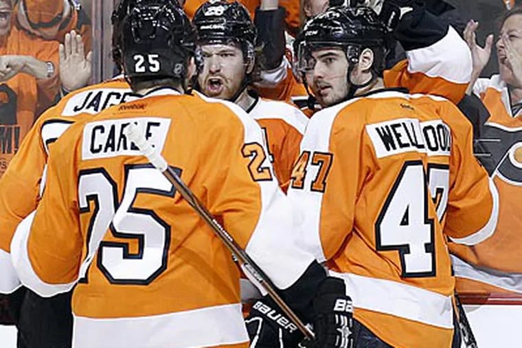 The Flyers will face the Devils in the second round of the Stanley Cup Playoffs. (Yong Kim/Staff Photographer)