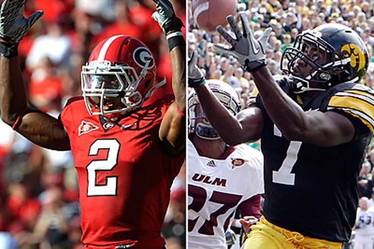 The Eagles drafted CB Brandon Boykin in the 4th round and WR Marvin McNutt in the 6th round. (AP Photos)