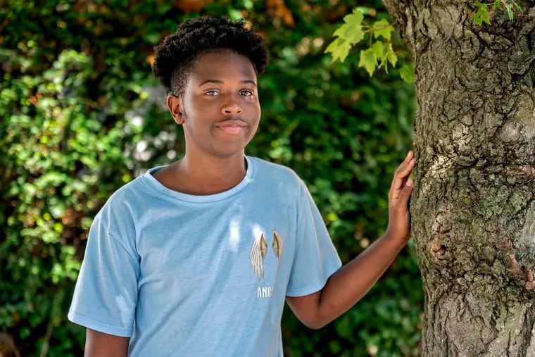 Jaeden King, outside his home this week, worked this summer under the Work Ready program within Philadelphia Youth Network. He and other teens were paid weeks or a month late.