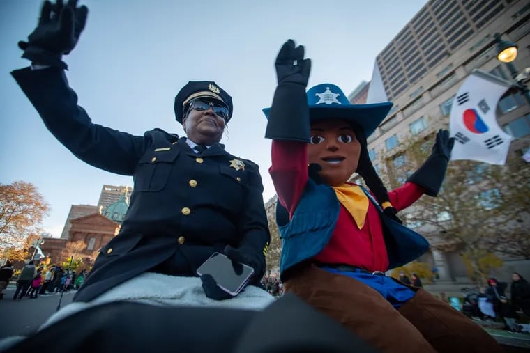 Sheriff Rochelle Bilal debuted "Deputy Sheriff Justice," the office mascot, at the 2023 Thanksgiving Day Parade. The mascot, paid for with "off-budget" funds, is intended to reach school-age children and build positive relationships with law enforcement.