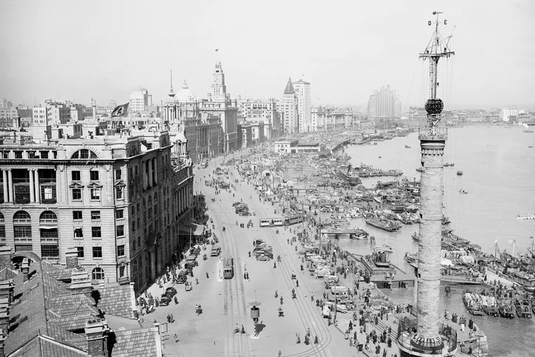 The city of Shanghai, looking north at the Bund along the Huangpu River in February 1946, about three years before communist forces secured their control of the country. (AP Photo)