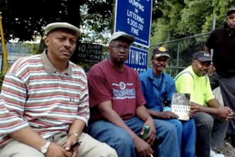 From left: Leslie Young, Jr., Russell Turner, Lawrence Powell, William Wilkins and Gibson Trowery, all workers at the Northwest Transfer Station.