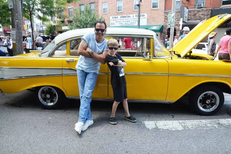 Frank and Cassius fans at the 9th Annual East Passyunk Car Show held Sunday, July 27, 2014. (HughE Dillon/Philly.com)