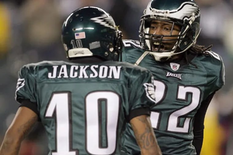 DeSean Jackson and Asante Samuel were listed as questionable for Sunday's game. (Yong Kim/Staff Photographer)