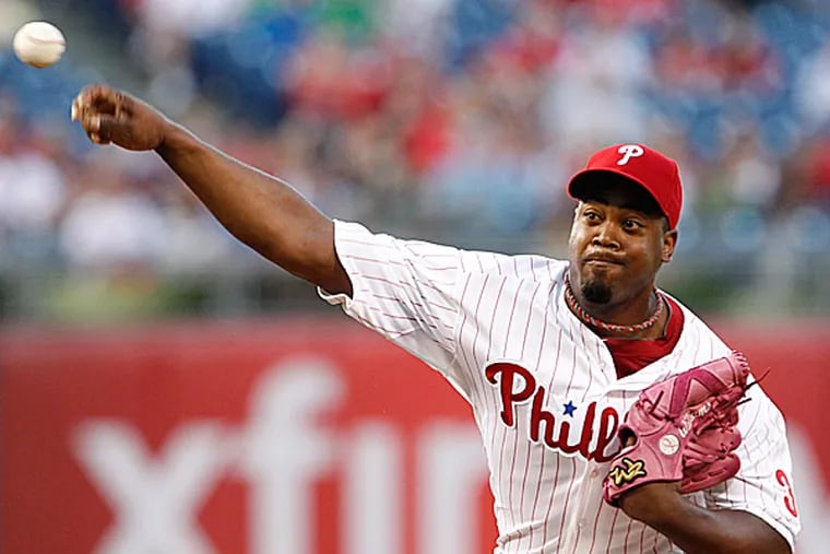 Phillies starting pitcher Jerome Williams. (Ron Cortes/Staff Photographer)