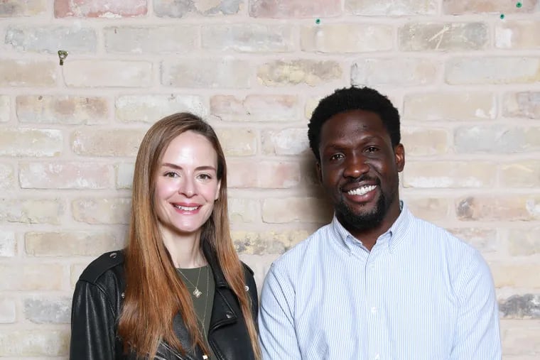 Sumorwuo Zaza, a Liberian-American entrepreneur (right) co-founded NICKLpass. He learned the challenges of the media industry firsthand as the director of international expansion at HuffPost. Left is his NICKLpass co-founder and chief operating officer, Allison Paz.