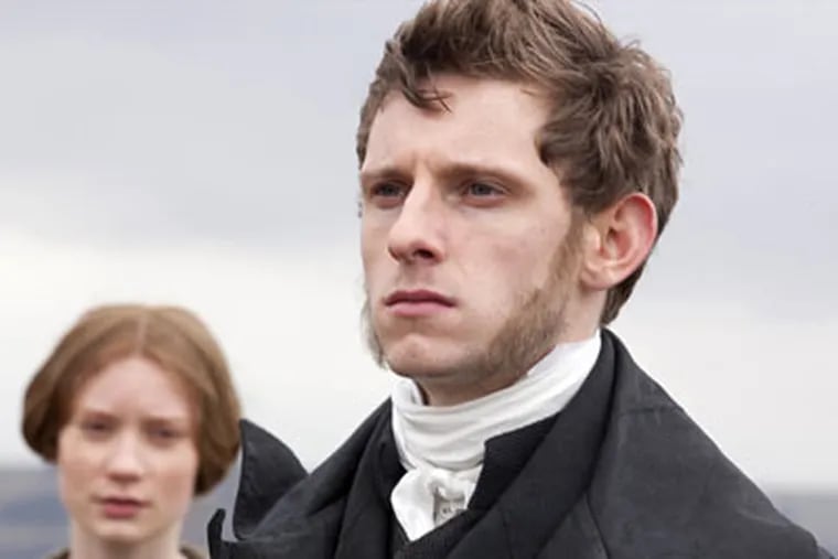 Jamie Bell and Mia Wasikowska as Jane Eyre in the romantic drama; this version starts Jane’s story in the middle, as she flees gloomy Thornfield. (Laurie Sparham)
