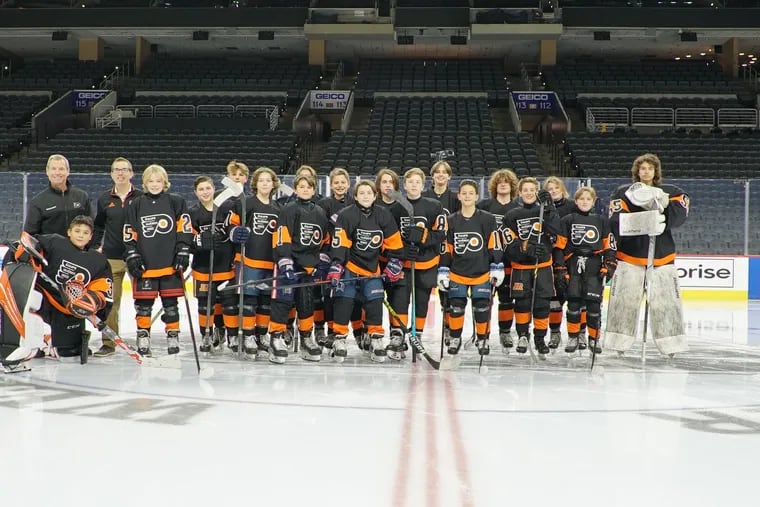 The Flyers Quebec peewee team is made up of 12-and 13-year-olds from the greater Philadelphia area.