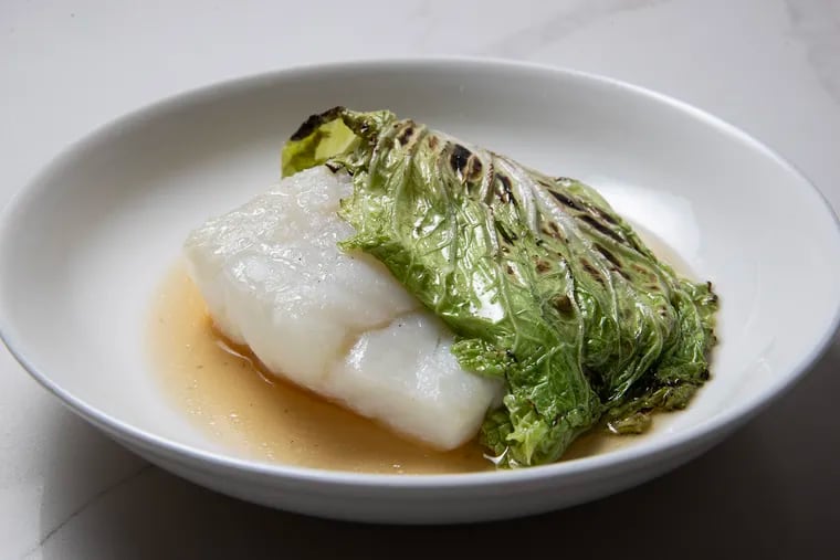Cod with charred cabbage at Illata.