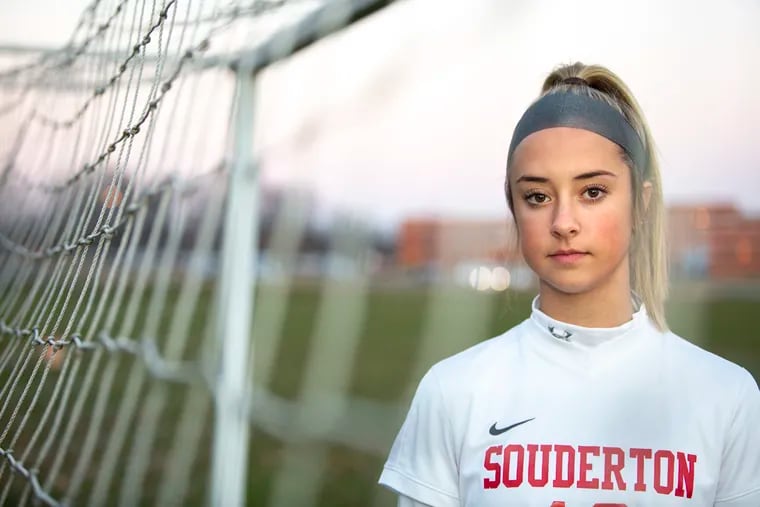 Sophomore striker Averie Doughty scored all five of Souderton's playoff goals en route to a PIAA Class 4A title.