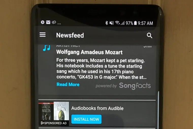 Available on most smartphones (except Apples), the free NextRadio app and on-board FM chip lets users tune stations by type or favorite menus, to garner artist tidbits, order music and Audible book downloads, and receive emergency alerts.