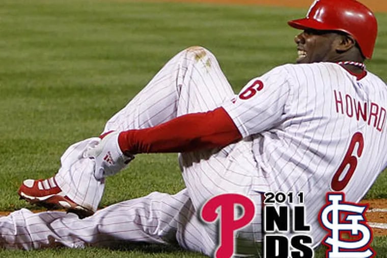 The extent of Ryan Howard's injury could affect the Phillies' offseason plans. (Ron Cortes/Staff Photographer)