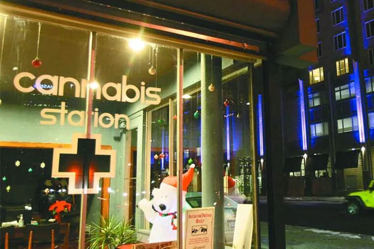 Cannabis Station, a dispensary in downtown Denver. Since public smoking is prohibited, tourists will probably be buying pot gummy bears or candy bars.
