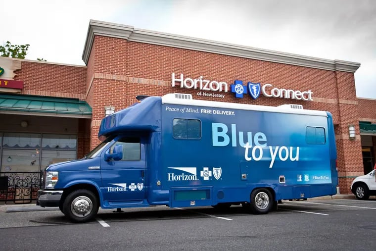 Horizon Blue Cross Blue Shield of New Jersey said it will return $150 million to customers this year. Shown here is its Blue to You van to reach consumers during the open enrollment season for Affordable Care Act health insurance in 2018.