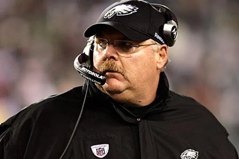 Andy Reid did not hide his frustration after the Eagles' loss to the Bears. (Yong Kim/Staff file photo)