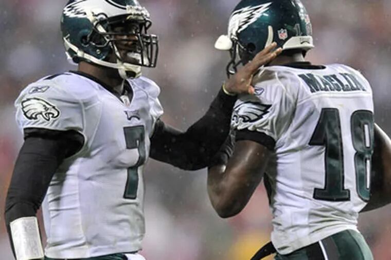 Michael Vick and Jeremy Maclin will both be out for Thursday's game against the Seahawks. (Gail Burton/AP file photo)
