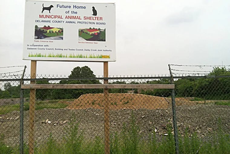 Plans to build a Municipal Animal Shelter in Darby Township have been tabled after the Delaware County county council declined to back a $2 million bond. (Mari A. Schaefer / Staff)