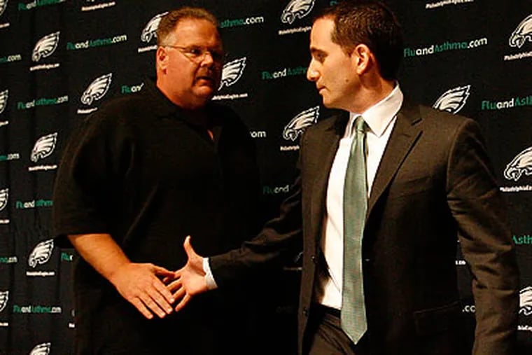 "We're in a great place in the draft for somebody to get some of those quarterbacks," Howie Roseman said. (Michael S. Wirtz/Staff file photo)