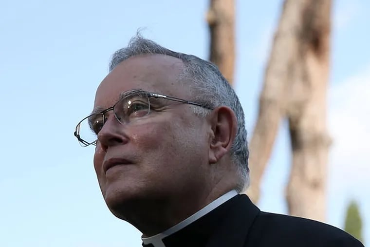 Archbishop Charles J. Chaput speaks during a news conference at the Pontifical North American College in Rome, Italy, on June 23, 2015. ( DAVID MAIALETTI / Staff Photographer )