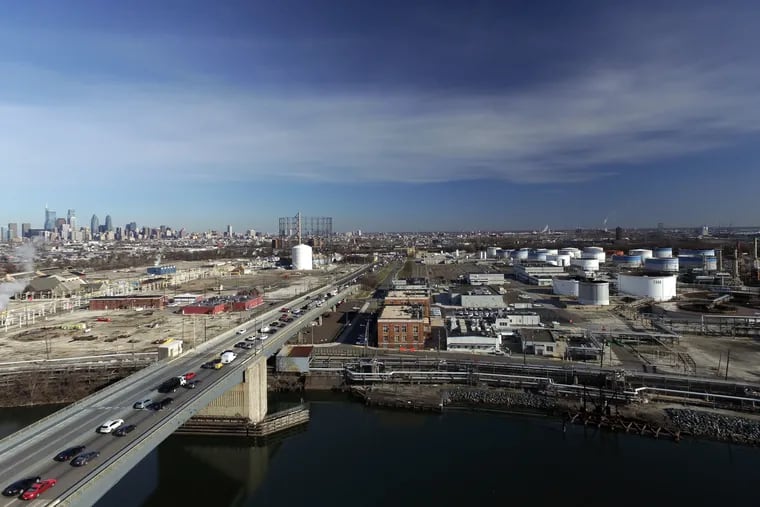 The former Philadelphia Energy Solutions Refinery along the Schuykill, near Passyunk Ave. in South Philadelphia  as seen by drone, in Philadelphia, January 9, 2020.