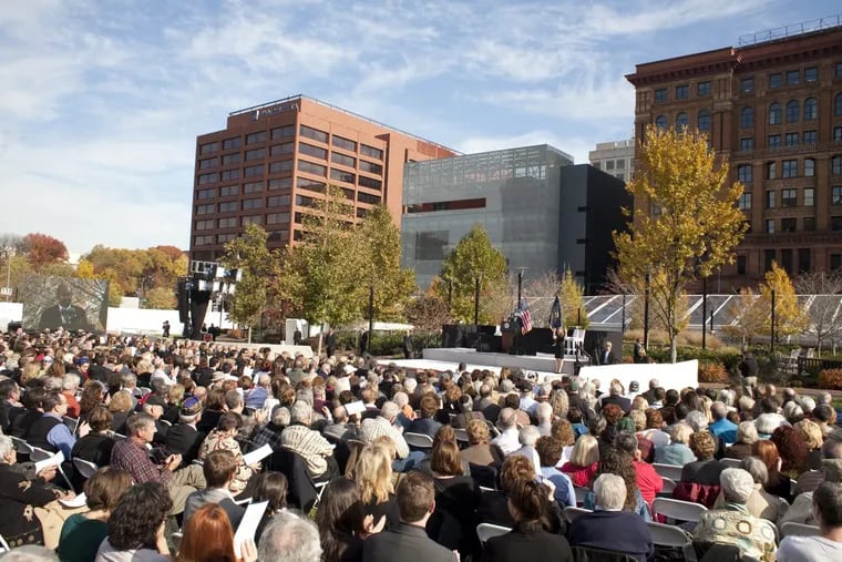 The National Museum of American Jewish History officially opened to the public Nov. 14, 2010 with a dedication ceremony on Independence Mall and a visit by Vice President Joe Biden.