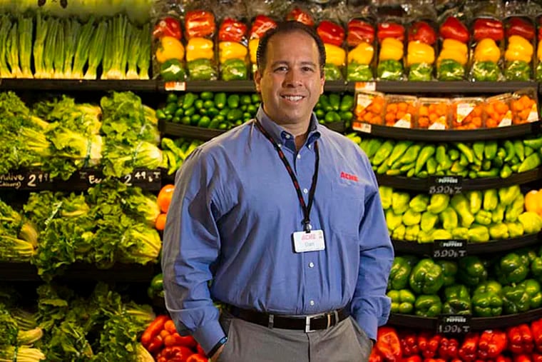 Acme Markets president Dan Croce at a store in Glen Mills. Croce, who joined Acme in 2005, is overseeing its rapid expansion. (Laurence Kesterson / For The Inquirer)