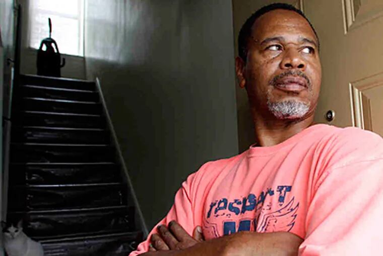 Kevin Coleman lost his job as a cable installer and his house in the recession. (Yong Kim/Staff)