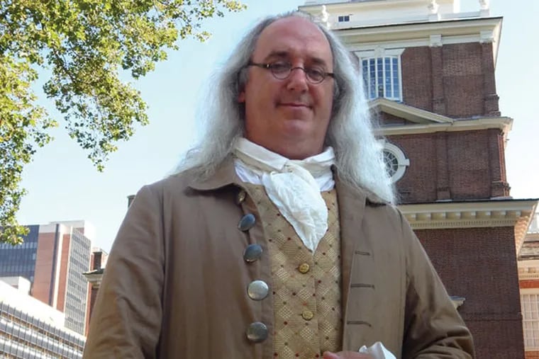 Robert DeVitis, who doubles as favorite son Ben Franklin. (Photo courtesy of Robert DeVitis)