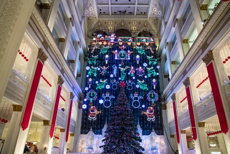 A preview of the Macy's Light Show in November 2019.