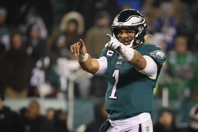 Philadelphia Eagles quarterback Jalen Hurts looks to lead the Birds to the playoffs in his first year as a starter.