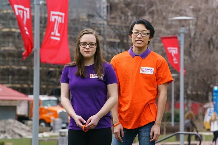 Heather DeSalvo and Michael Nghe, both 19 and sophomores, are two of the founding officers of the Temple University DMAX Club.