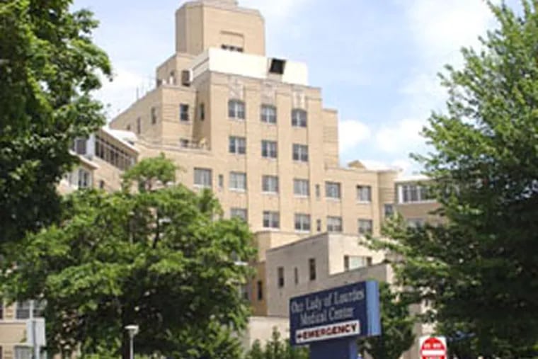 At Our Lady of Lourdes Medical Center in Camden, above, and Lourdes Medical Center of Burlington County in Willingboro, a student researcher found that 282 women were sterilized in 2008 and 2009.