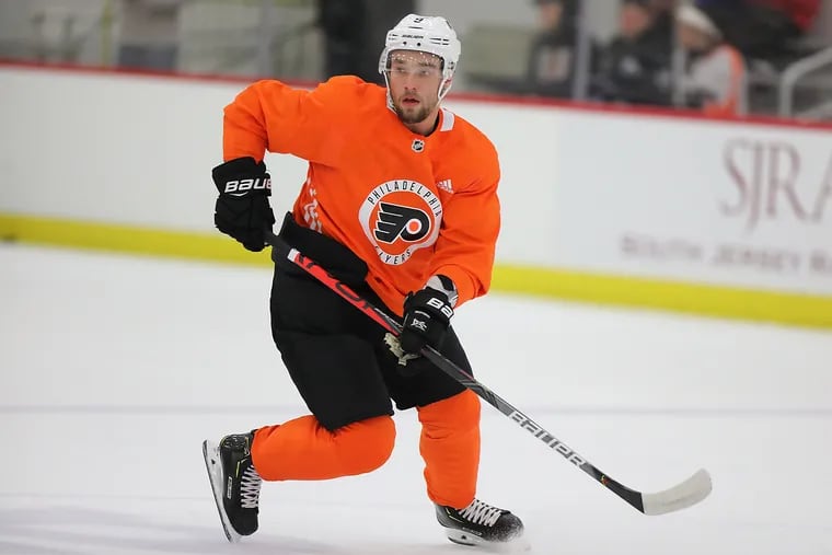 One day after agreeing to a six-year contract, defenseman Ivan Provorov was on the ice for the opening of the Flyers' training camp Friday.