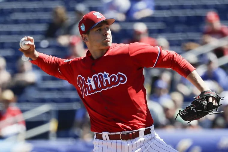 Jerad Eickhoff hasn’t appeared in a regular-season game for the Phillies this year after getting injured in spring training.
