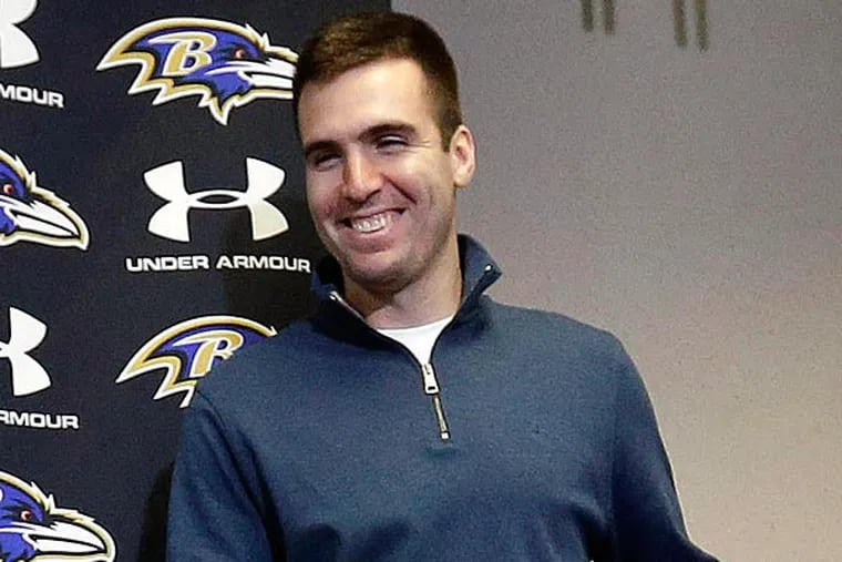 If there was any lingering doubt of Joe Flacco's status in the NFL then the contract he officially signed on Monday will serve as validation. (Patrick Semansky/AP)