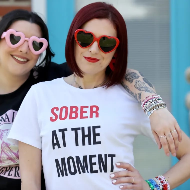 Julianne Griffin (right) and Emily Bee (left) run Swift Steps, a virtual community for Swifties in different stages of addiction recovery. After founding Swift Steps in January, the Facebook group has over 630 members and meets four times weekly via Zoom.