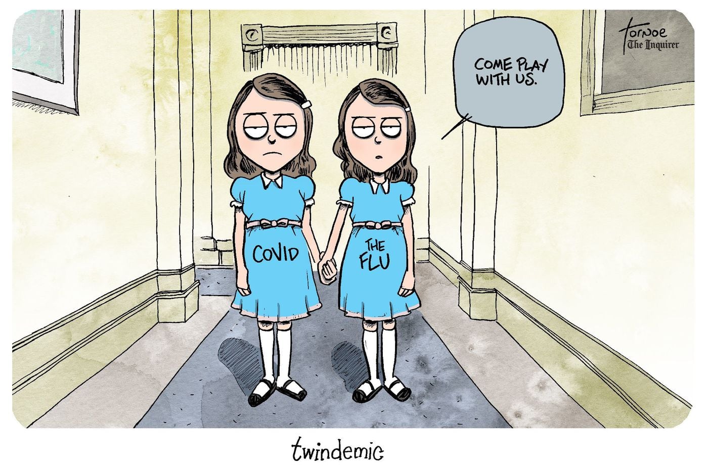 Coronavirus, the flu and the upcoming 'twindemic': cartoon